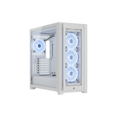 CASE GAMING RGB CORSAIR ICUE 5000X QL EDITION MID TOWER 4 VENTILADORES CON VIDRIO LATERAL Y FRONTAL CC-9011233-WW