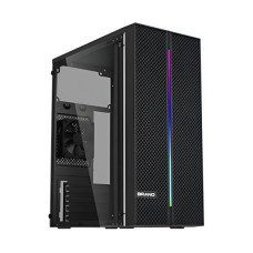 CASE GAMING RGB EAGLE WARRIOR CM26KTRA001C MINI TOWER SIN VENTILACIÓN INCLUIDA CON PANEL ACRÍLICO LATERAL Y BARRA DE LUZ