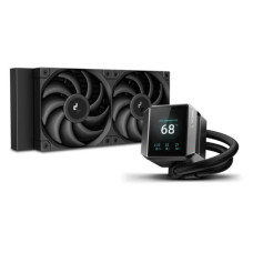 ENFRIAMIENTO LIQUIDO RGB DEEPCOOL MYSTIQUE 240 ARGB 2 EN 1 282MM AM5/AM4 Y LGA1700/1200 EN ADELANTE R-LX550-BKADSNC-G-1