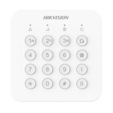 TECLADO PARA ALARMA INALAMBRICO HIKVISION DS-PK201B-WB(O-STD) 433.1-433.7 MHZ CORRIENTE MAXIMA 190 MA ALCANCE DE HASTA 1000M 302402336