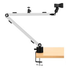 SOPORTE DE ESCRITORIO PARA MICROFONO STREAMPLIFY MOUNT ARM-MIC-WH COMPATIBLE CON MICROFONOS DE 5/8