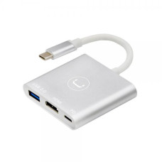 HUB UNNO TEKNO TYPE C 3 IN 1 HDMI + 1-USB 3.0 +PD HB1101SV